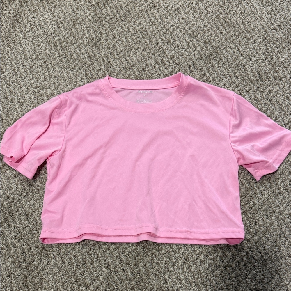 SHEIN Bright Pink Crop Top